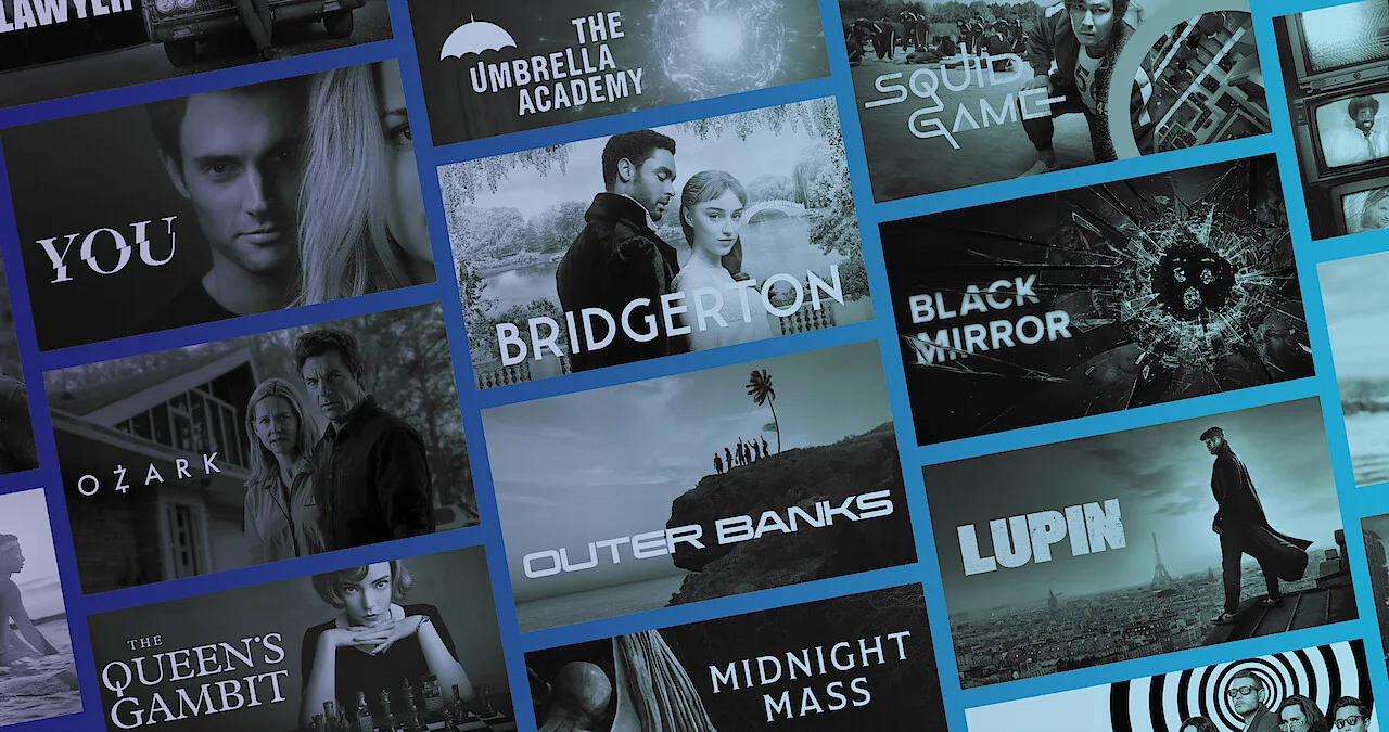 A grid of Netflix title cards