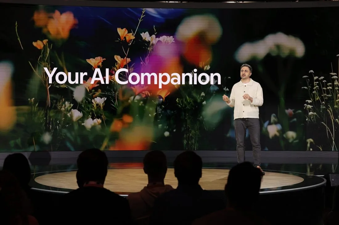 Mustafa Suleyman presenting Copilot as Your AI Companion on stage