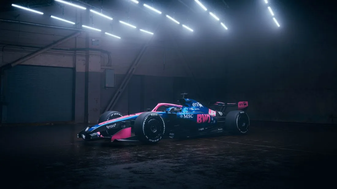 The BWT Alpine Formula One car